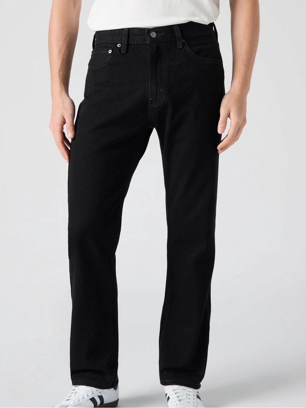 NWT Levi’s 505 Regular Fit men’s straight-leg jeans Sz 30x30 black